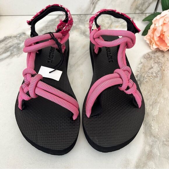 ARIZONA LOVE Trekky Rope Sandal in Pink Rope Size 10 NEW - Picture 7 of 16